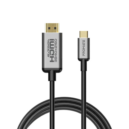 Promate HDLink-60H - USB-C to HDMI Audio Video Cable with UltraHD Support 1.8m