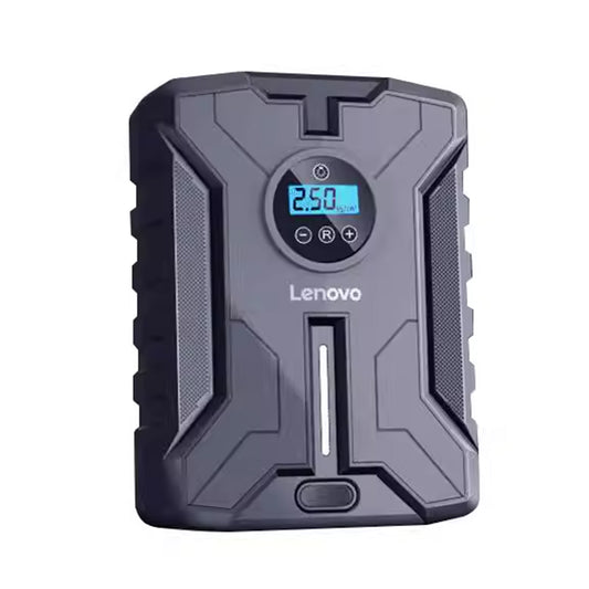Lenovo HV05 Portable Car Tire Inflator – 12V Air Pump with Gauge & Light