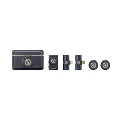Hollyland Lark M2 Wireless Microphone  Lightweight 40-Hour Battery ENC Noise Cancellation 300m Range Multi-Device Compatibility - Combo Version