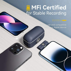Hollyland Lark M2 Wireless Microphone  Lightweight 40-Hour Battery ENC Noise Cancellation 300m Range Multi-Device Compatibility - Combo Version