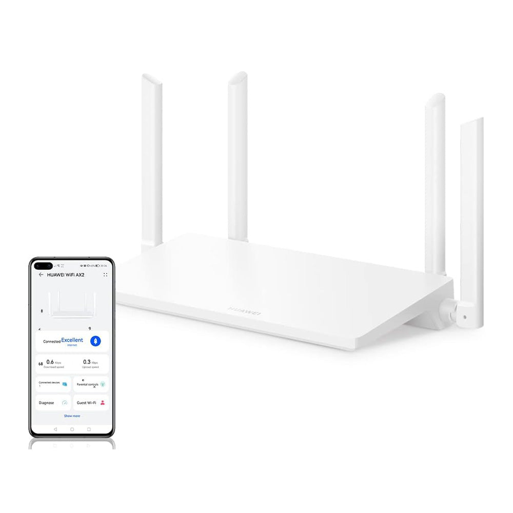 Huawei WiFi AX2 Wi-Fi 6 Router – Dual-Band, 1500 Mbps, Gigabit Ports