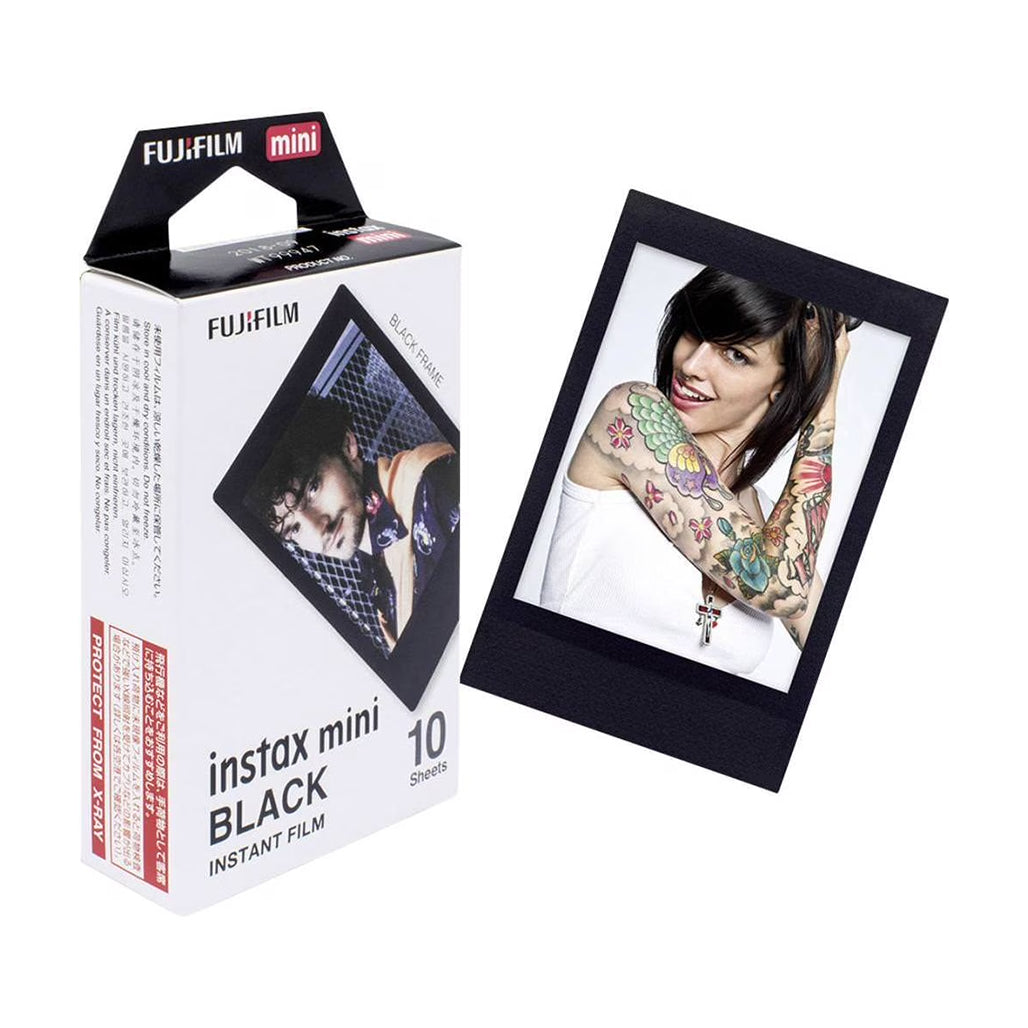 Instax Mini Black Instant Film – 10 Sheets