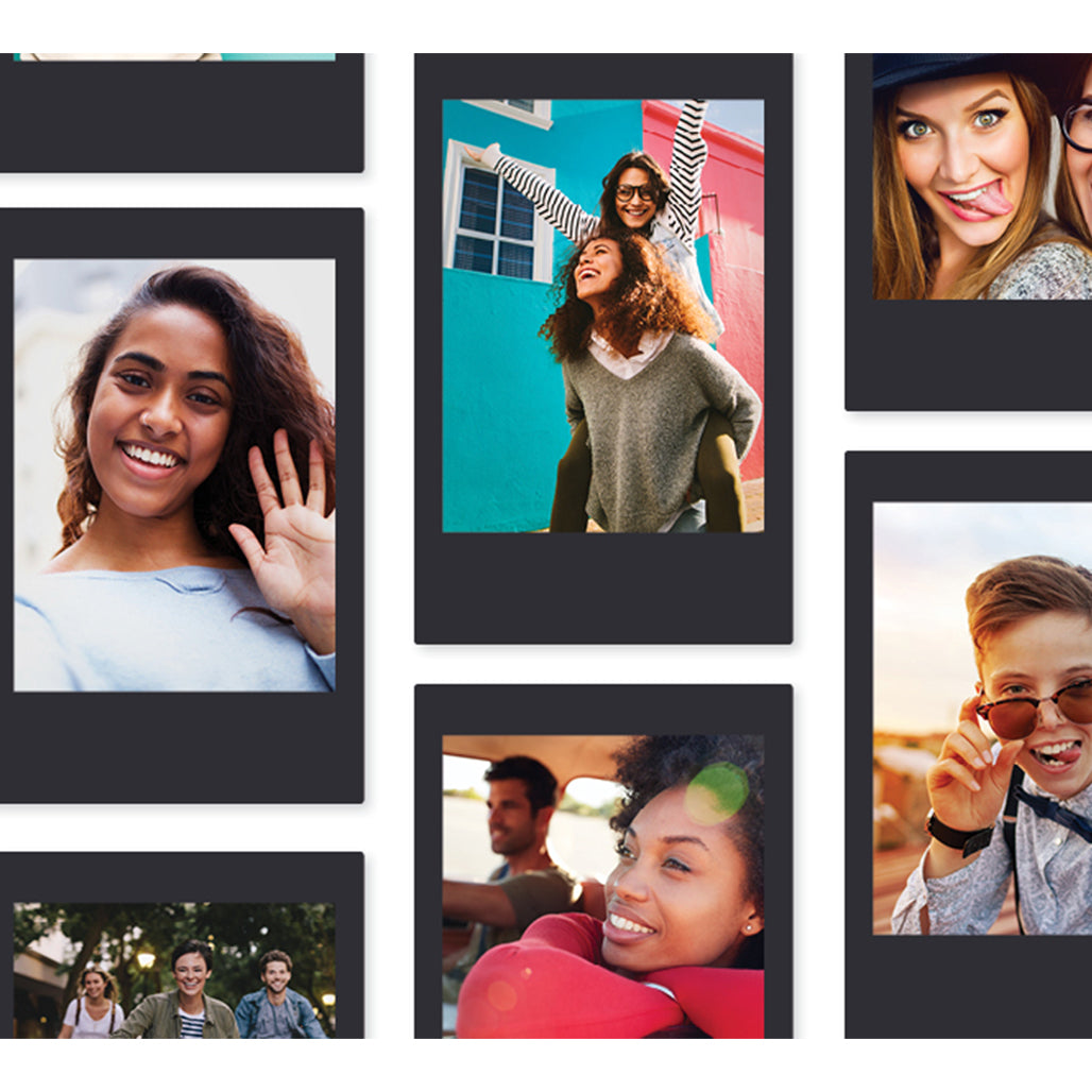 Instax Mini Black Instant Film – 10 Sheets