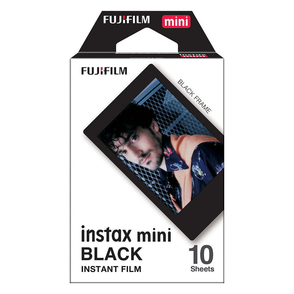 Instax Mini Black Instant Film – 10 Sheets