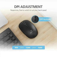 Micropack KM-228W USB-A Slim Wireless Mouse and Keyboard Combo - Pixel Zones