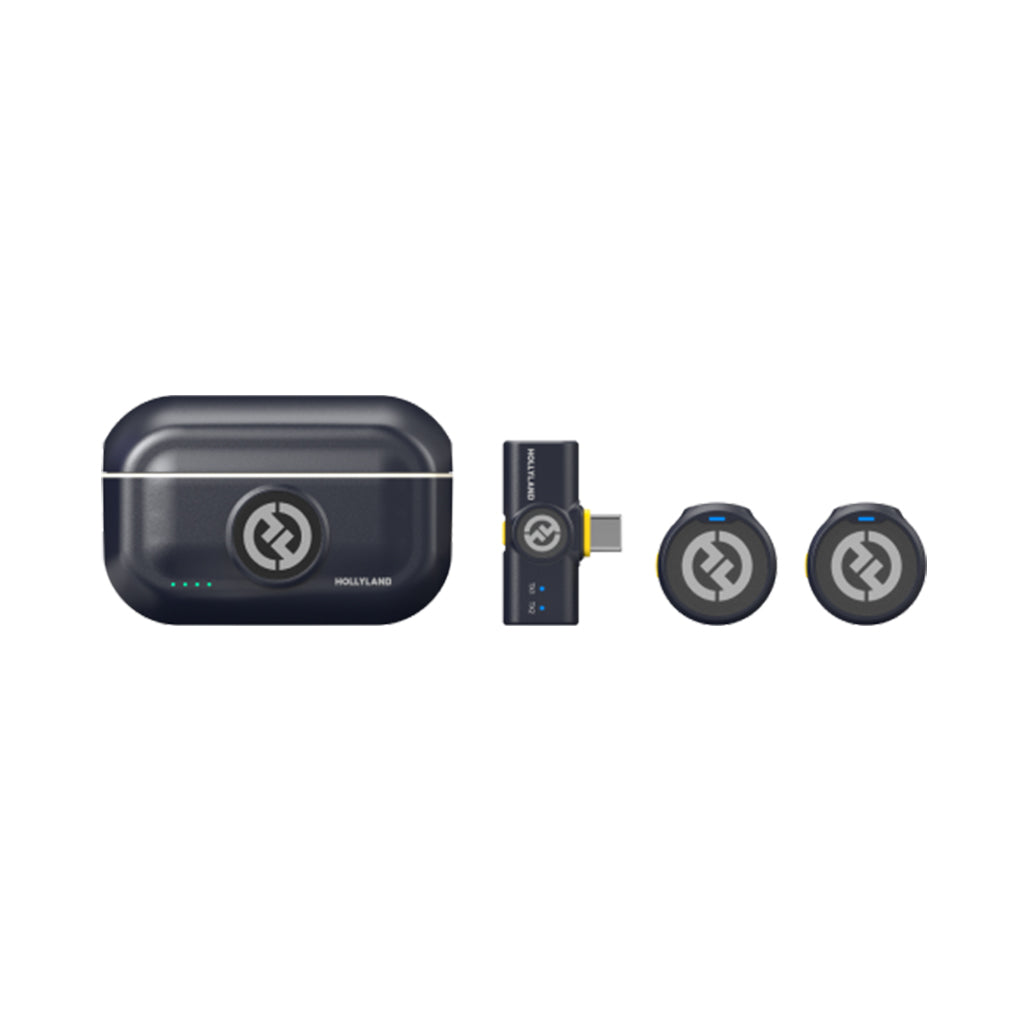 Hollyland Lark M2 Wireless Microphone  Lightweight 40-Hour Battery ENC Noise Cancellation 300m Range Multi-Device Compatibility
