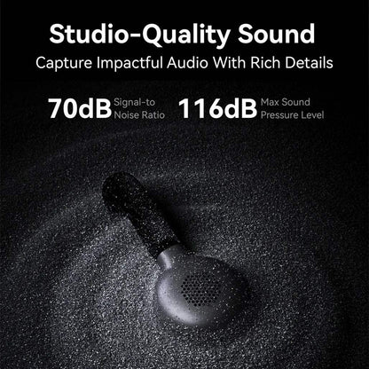 Hollyland Lark M2S Combo - Black - Ultra-Light Wireless Microphone with 30 Hours Battery Life Superior Noise Cancellation & 300m Range