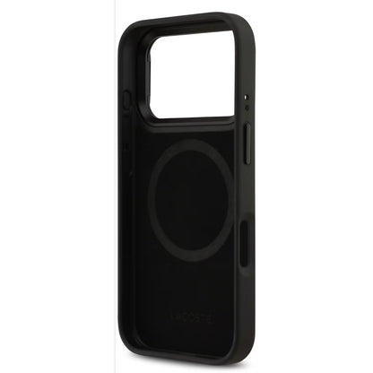 Lacoste MagSafe PU Leather Case with Nomogramme Logo & Camera Stand for iPhone 17 Pro / Pro Max