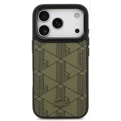 Lacoste MagSafe PU Leather Case with Nomogramme Logo & Camera Stand for iPhone 17 Pro / Pro Max