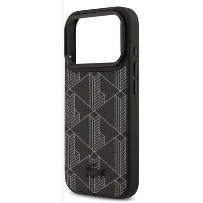 Lacoste MagSafe PU Leather Case with Nomogramme Logo & Camera Stand for iPhone 17 Pro / Pro Max