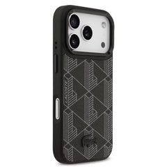 Lacoste MagSafe PU Leather Case with Nomogramme Logo & Camera Stand for iPhone 17 Pro / Pro Max