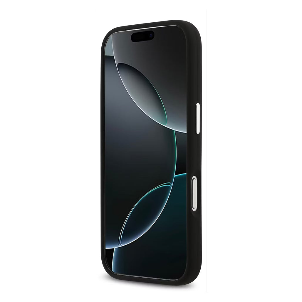 Lacoste MagSafe Silicone Case with Metal Logo – iPhone 17 Pro/Pro Max - Black