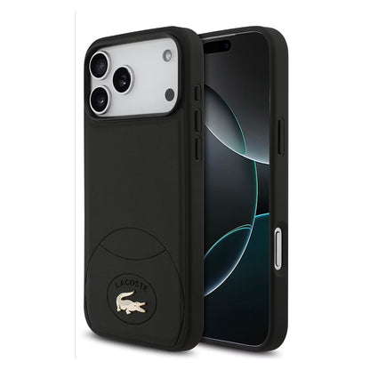 Lacoste MagSafe PU Leather Hard Case with Bliss Design for iPhone 17 Pro Max