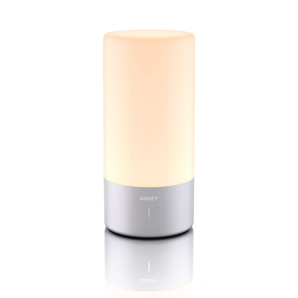Aukey Touch Sensor Table Lamp with RGB Color Changing & Dimmable Warm White Light
