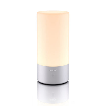 Aukey Touch Sensor Table Lamp with RGB Color Changing & Dimmable Warm White Light
