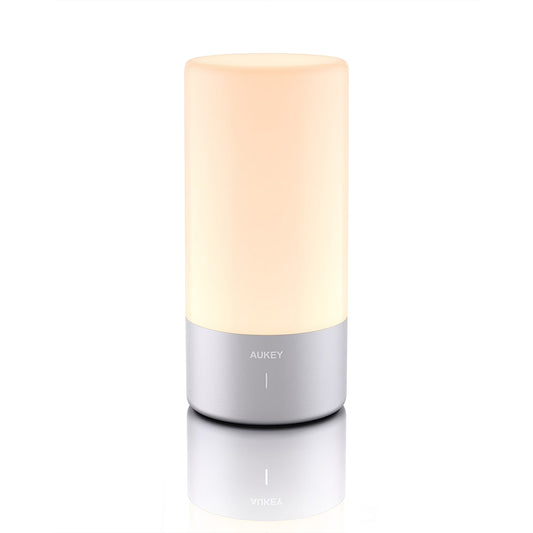 Aukey Touch Sensor Table Lamp with RGB Color Changing & Dimmable Warm White Light