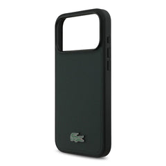 Lacoste MagSafe PU Leather Hard Case with Iconic Petit Piqué Logo for iPhone 17 Pro