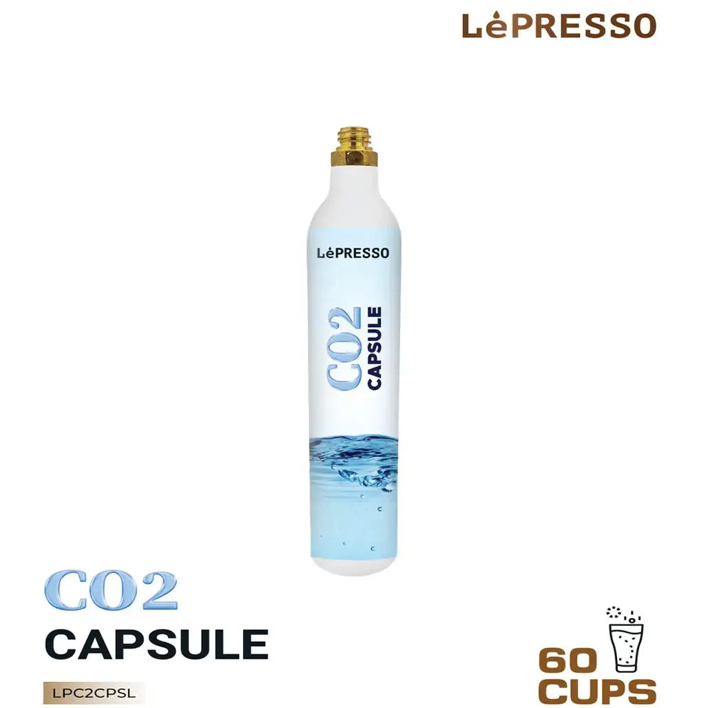 LePresso CO₂ Capsule LPC2CPSL – 0.6 L Sparkling Water Refills