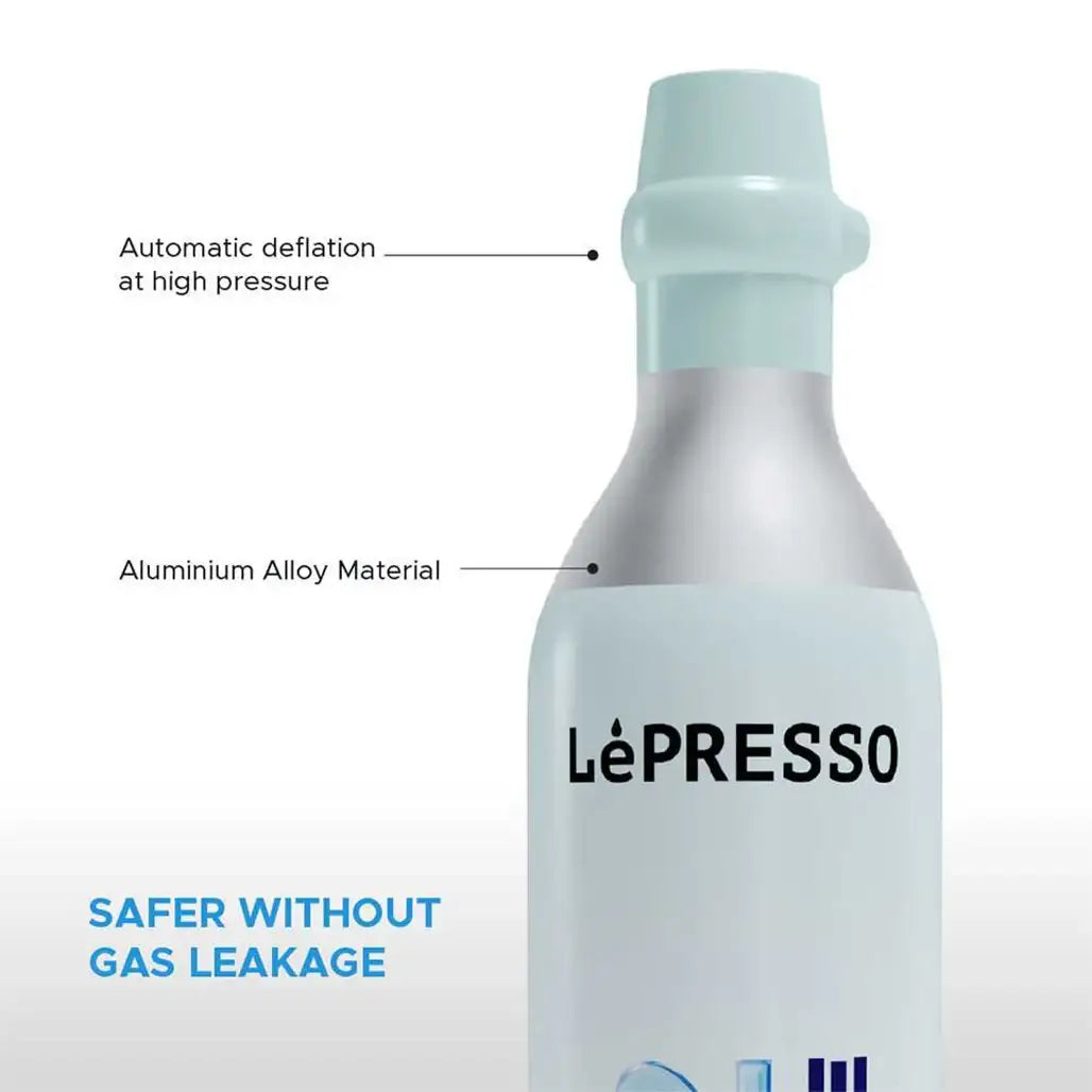 LePresso CO₂ Capsule LPC2CPSL – 0.6 L Sparkling Water Refills