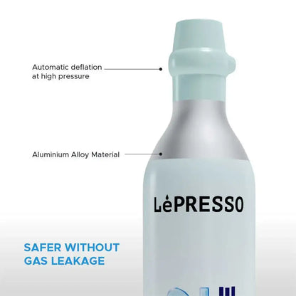 LePresso CO₂ Capsule LPC2CPSL – 0.6 L Sparkling Water Refills