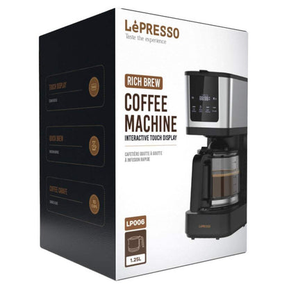 LePresso Rich Brew Coffee Machine Interactive Touch Display