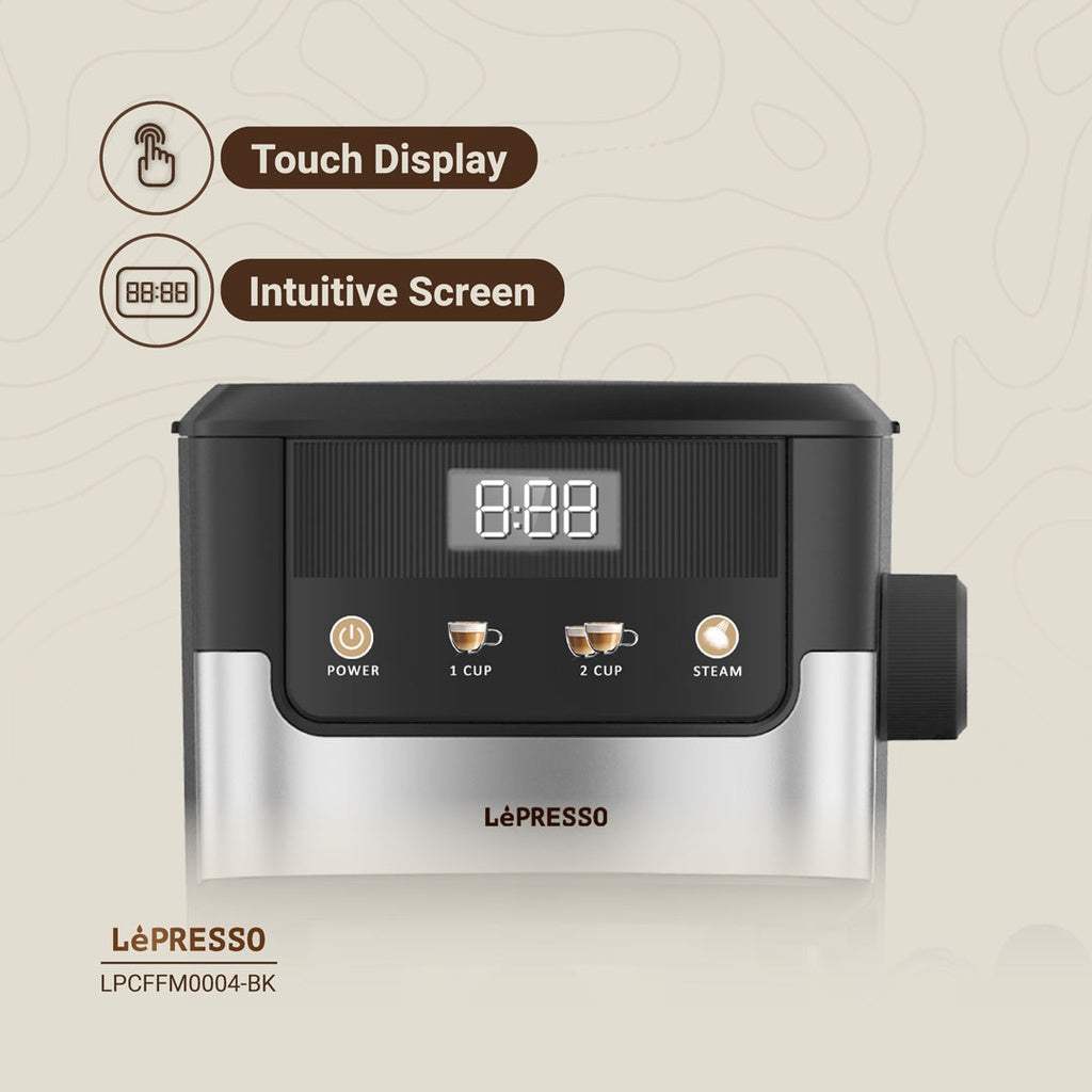 Lepresso Suprema Espresso Machine - Nespresso and Barista Capsules Compatible