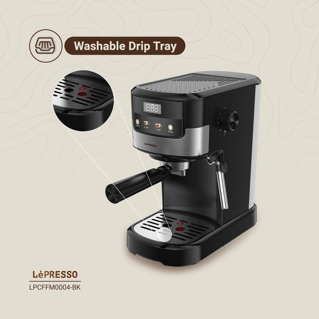 Lepresso Suprema Espresso Machine - Nespresso and Barista Capsules Compatible