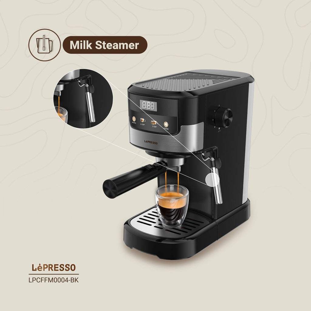 Lepresso Suprema Espresso Machine - Nespresso and Barista Capsules Compatible