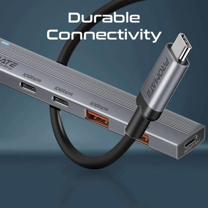 Promate LiteHub-Pro - Multi-Port 10Gbps USB-C Data Hub