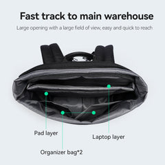 MARK RYDEN 15.6" Laptop Backpack Water-Resistant Oxford Fabric Travel & Work Bag - MR4666