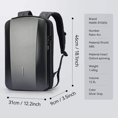 MARK RYDEN 17.3" Laptop Backpack Hardshell Travel Backpack with USB Charging Port & Anti-Theft Lock – MR8918PRO