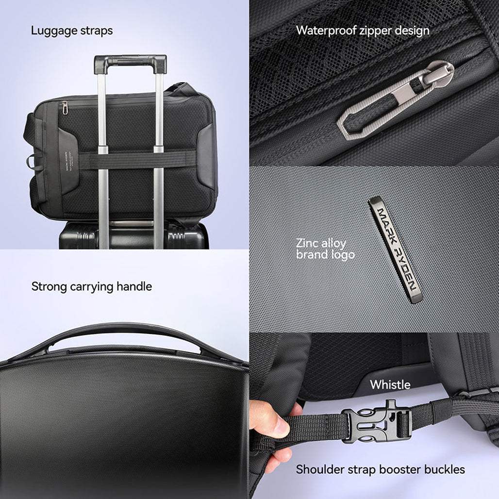 MARK RYDEN 17.3" Laptop Backpack Hardshell Travel Backpack with USB Charging Port & Anti-Theft Lock – MR8918PRO