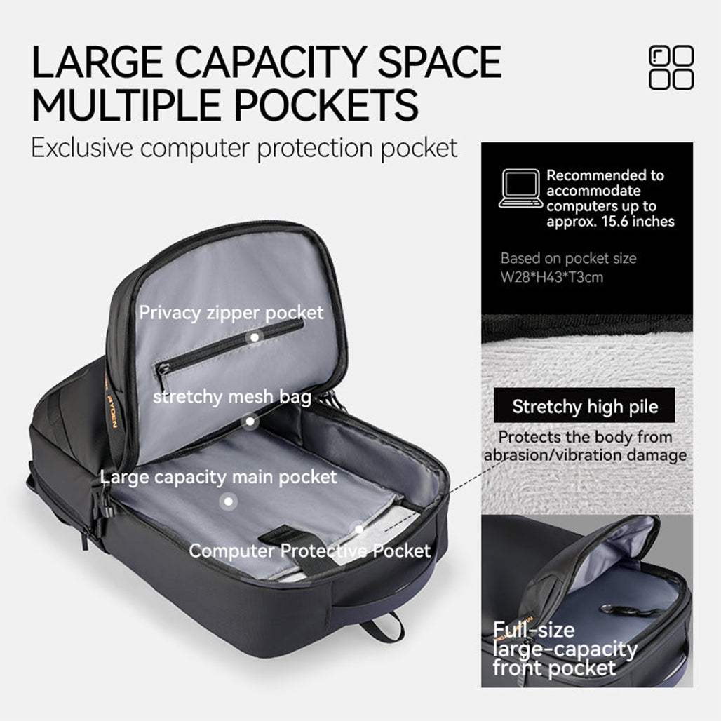 MARK RYDEN Infinitely Light Multifunctional Water Resistant Laptop Backpack