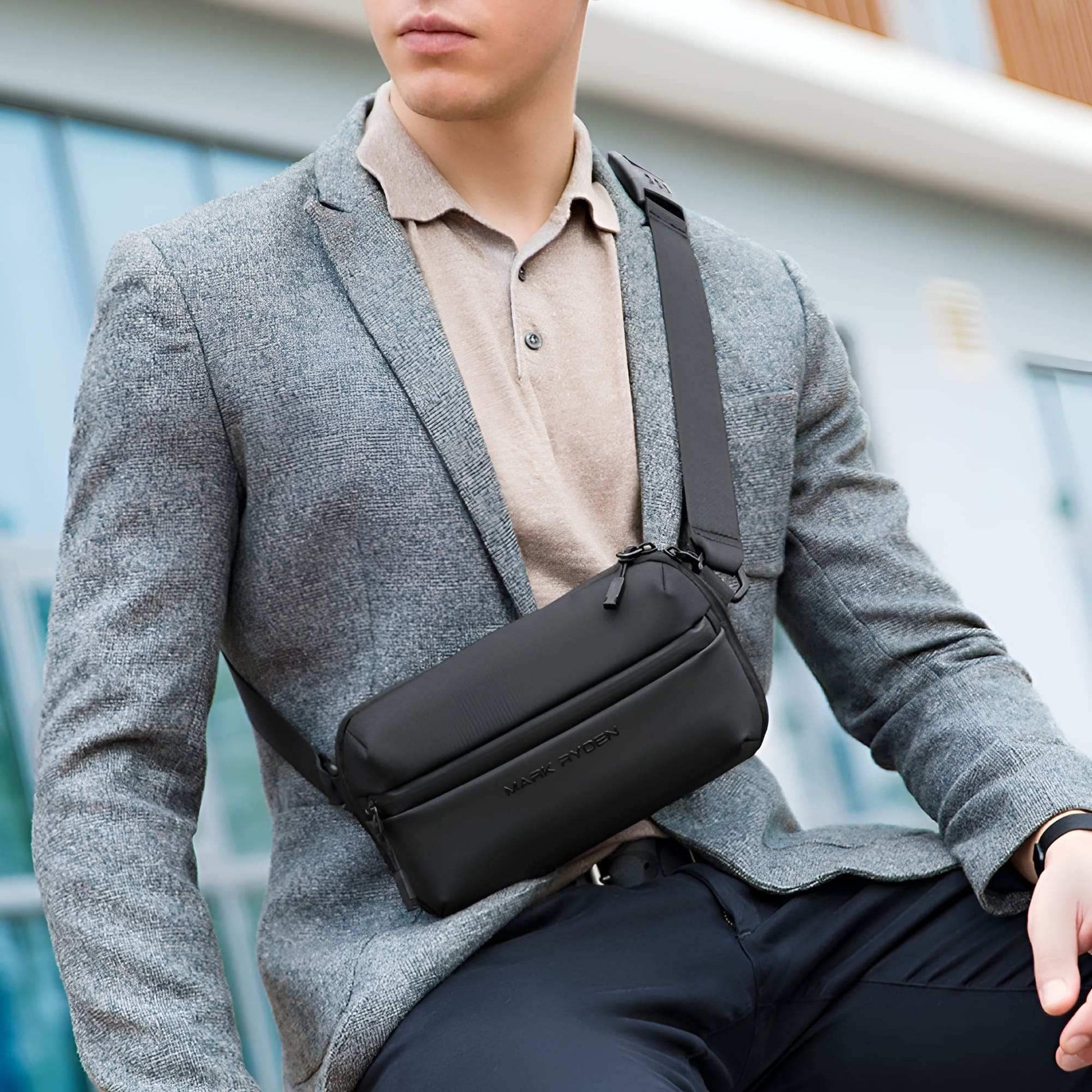 MARK RYDEN MR8712 Lightweight Crossbody Bag - Pixel Zones