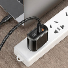 MCDODO 20W Fast Charger Adapter PD 3.0 + QC 3.0 with Digital Display and Type-C to Lightning Cable