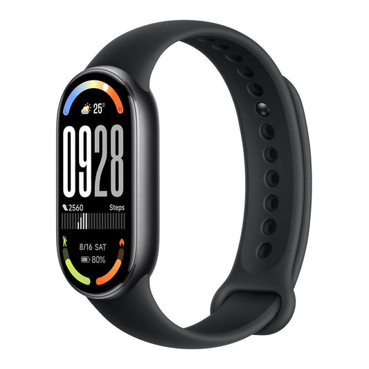 Xiaomi Smart Band 10 - Black – AMOLED Fitness Tracker with 150+ Sports Modes & 21-Day Battery