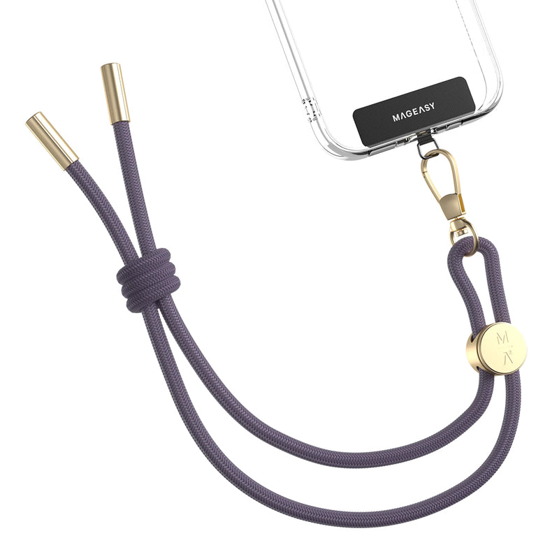 Mageasy Wrist Strap + Strap Card – 6mm Adjustable Nylon Wrist Lanyard with 360° Carabiner & Ultra-Thin Strap Card