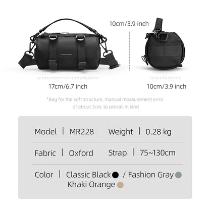 Mark Ryden MotoBarrel – Cylinder Crossbody Bag with Strap for Fashion-Forward Individuals