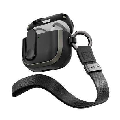 Mageasy Odyssey with Wrist Strap Magnetic Closure AirPods 4 Protective Case