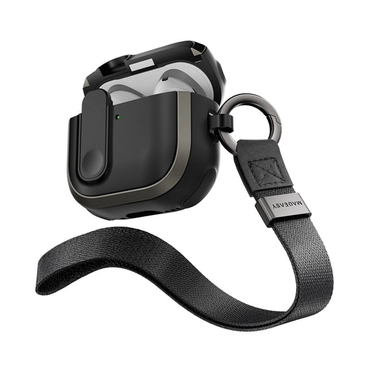 Mageasy Odyssey with Wrist Strap Magnetic Closure AirPods 4 Protective Case