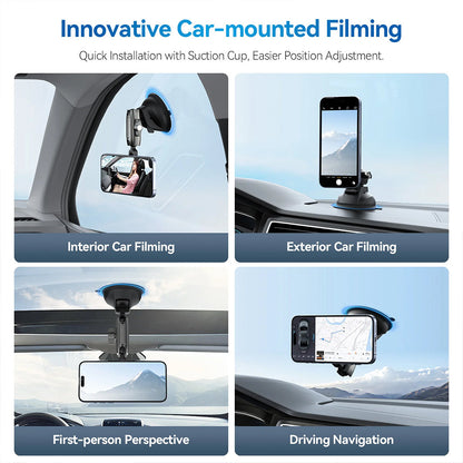 TELESIN Magnetic Suction Car Phone Mount – P3-SUS-02
