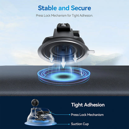TELESIN Magnetic Suction Car Phone Mount – P3-SUS-02