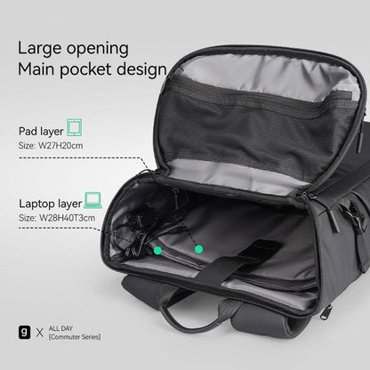 Mark Ryden AeroShield 15.6” Waterproof Backpack with USB Charging Port Laptop and Tablet - MR6886