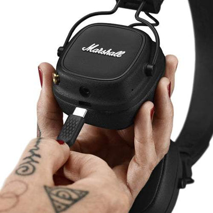 Marshall Major IV Wireless On-Ear Headphones – 80+ Hrs Playtime