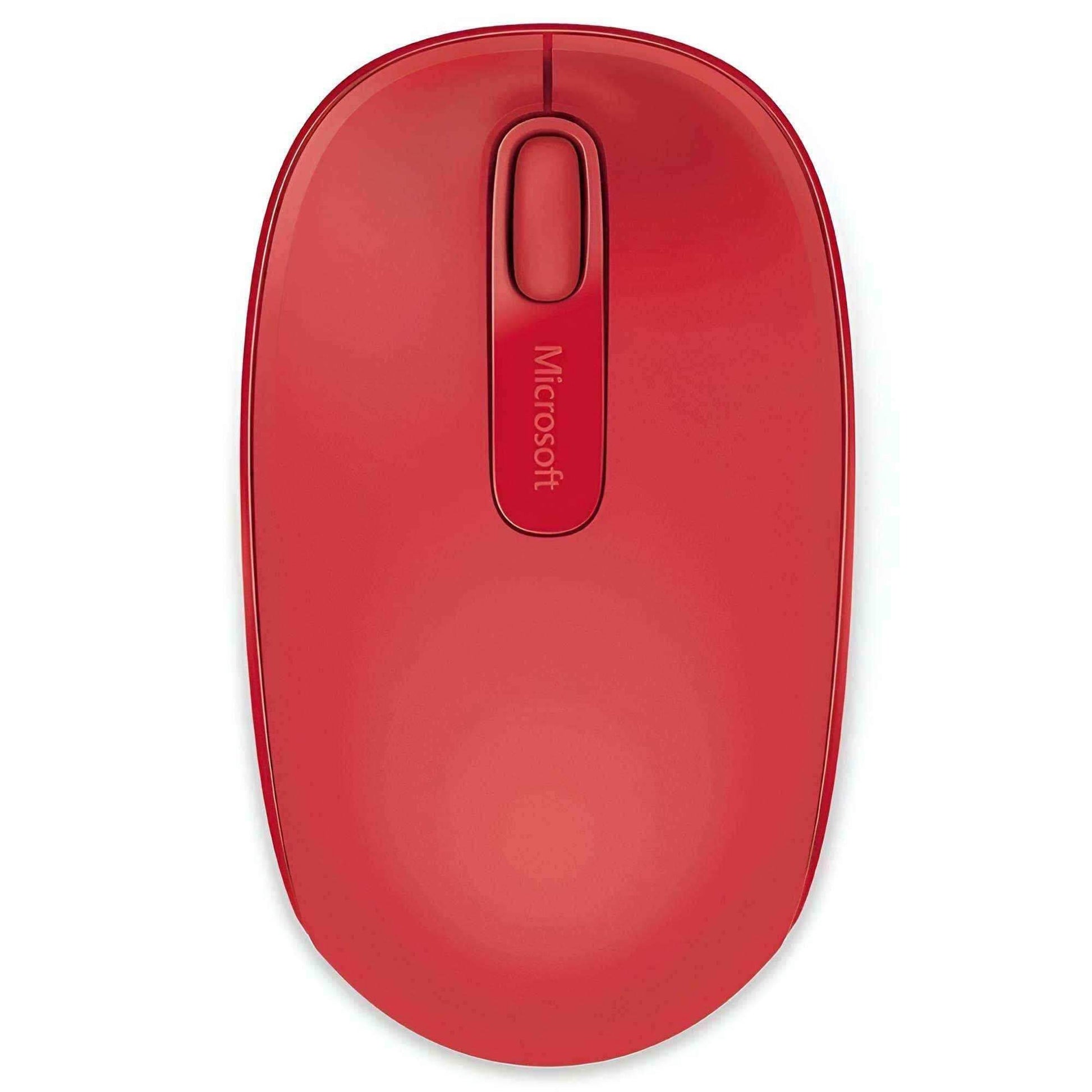 Microsoft Wireless Mobile Mouse 1850 Flame Red - Pixel Zones