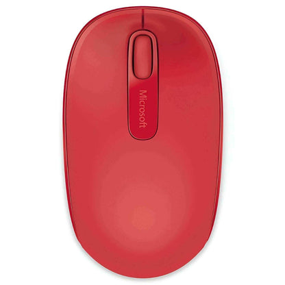 Microsoft Wireless Mobile Mouse 1850 Flame Red - Pixel Zones