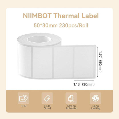NIIMBOT White Labels 5x3 cm 230 Pieces for B1 Label Printers