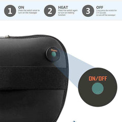 NAIPO Back and Neck Massager Pillow with Heat - Pixel Zones