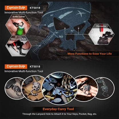 NexTool Captain Gulp KT5018 – 10‑in‑1 Skull‑Designed EDC Tool