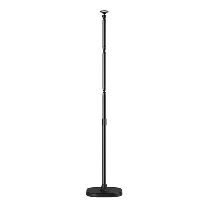 TELESIN Phone Floor Stand with Articulating Arm and MagSafe – 360° Adjustable Mount, Heavy-Duty Base, Foldable Design – Black/Silver